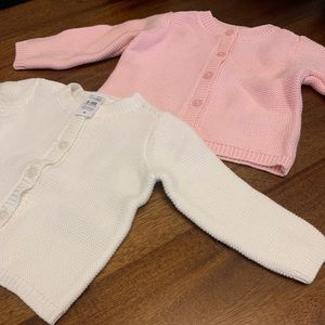 New Two Carters Sweaters - Pink & White